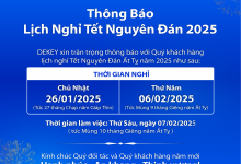 Photo of DEKEY VIETNAM – Thông báo lịch nghỉ Tết Nguyên Đán 2025