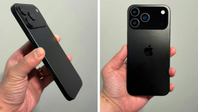 Photo of Cận cảnh mô hình iPhone 17 Pro với thanh camera khác biệt