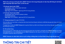 Photo of DEKEY Vietnam – Thông báo về việc thay đổi số tài khoản thanh toán VND VÀ USD của Công ty TNHH DEKEY Việt Nam