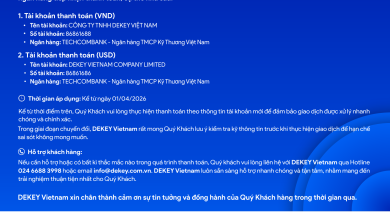 Photo of DEKEY Vietnam – Thông báo về việc thay đổi số tài khoản thanh toán VND VÀ USD của Công ty TNHH DEKEY Việt Nam