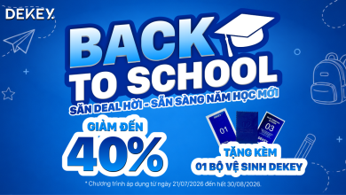 Photo of DEKEY Vietnam – Back To School cùng DEKEY, Ưu đãi mới – Sẵn sàng năm học mới